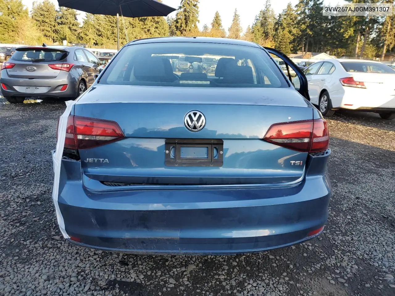 3VW267AJ0GM391307 2016 Volkswagen Jetta S