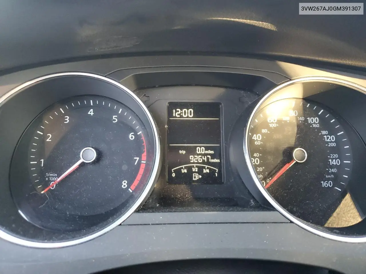 3VW267AJ0GM391307 2016 Volkswagen Jetta S
