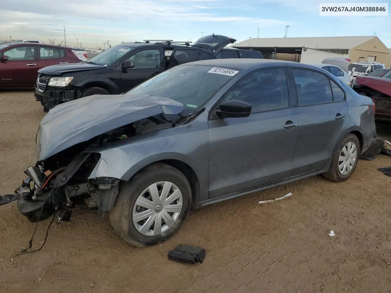 3VW267AJ4GM388846 2016 Volkswagen Jetta S