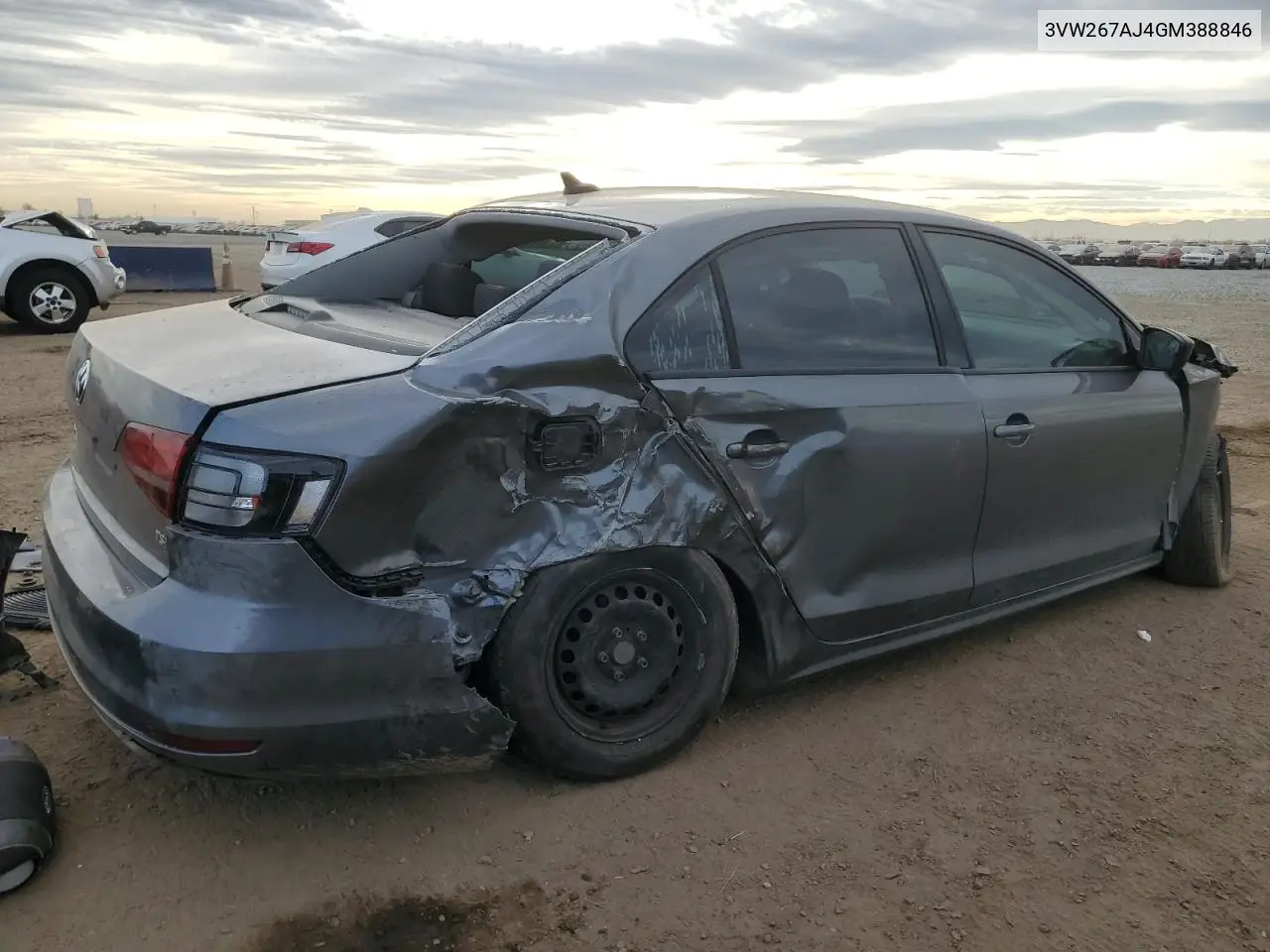3VW267AJ4GM388846 2016 Volkswagen Jetta S