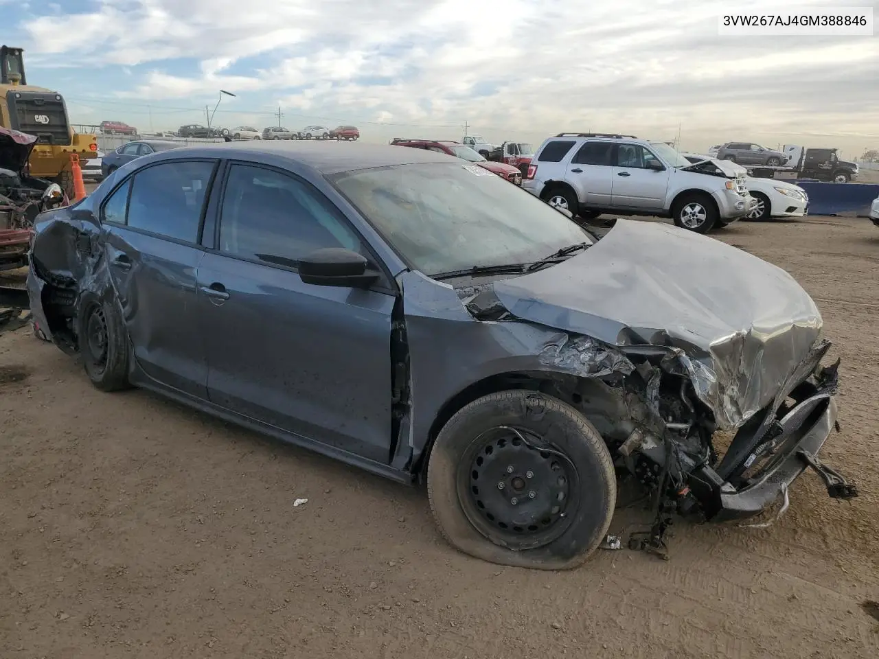 3VW267AJ4GM388846 2016 Volkswagen Jetta S