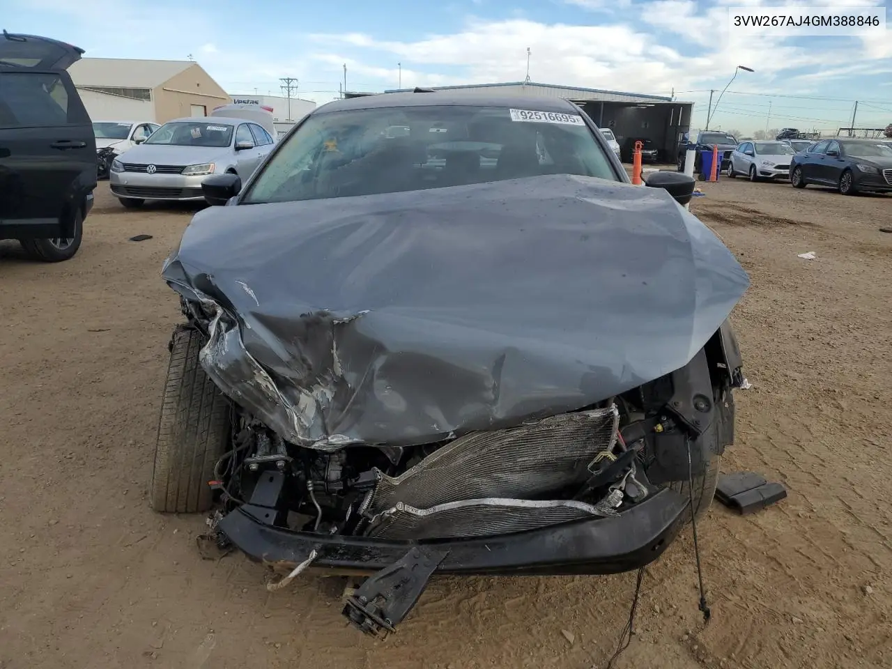 3VW267AJ4GM388846 2016 Volkswagen Jetta S