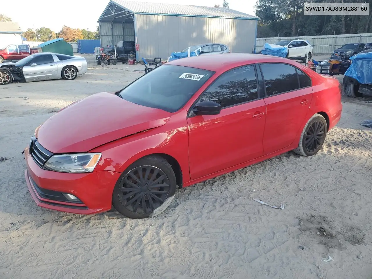 3VWD17AJ8GM288160 2016 Volkswagen Jetta Sport