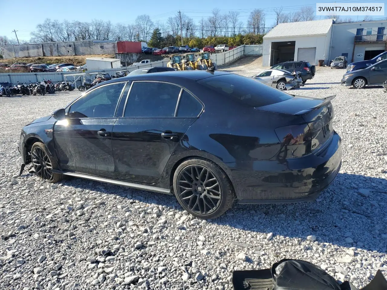 3VW4T7AJ1GM374517 2016 Volkswagen Jetta Gli