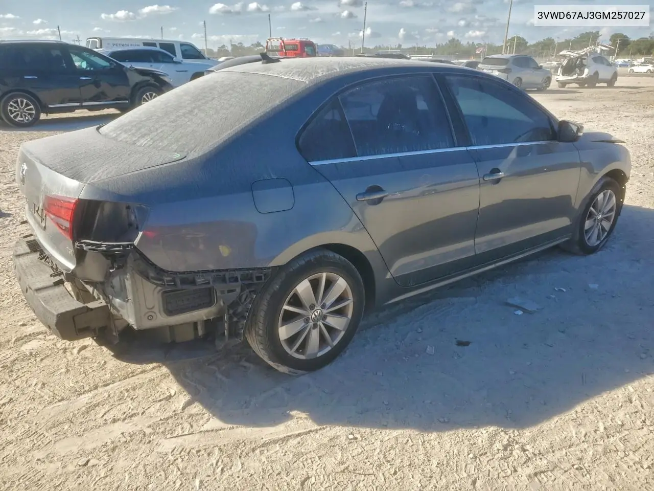 3VWD67AJ3GM257027 2016 Volkswagen Jetta Se