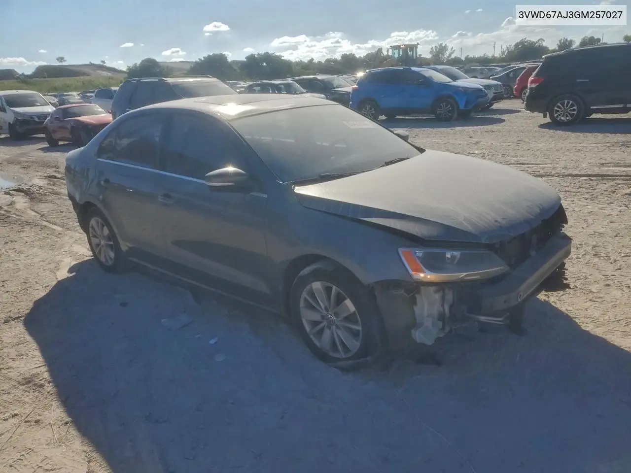 3VWD67AJ3GM257027 2016 Volkswagen Jetta Se