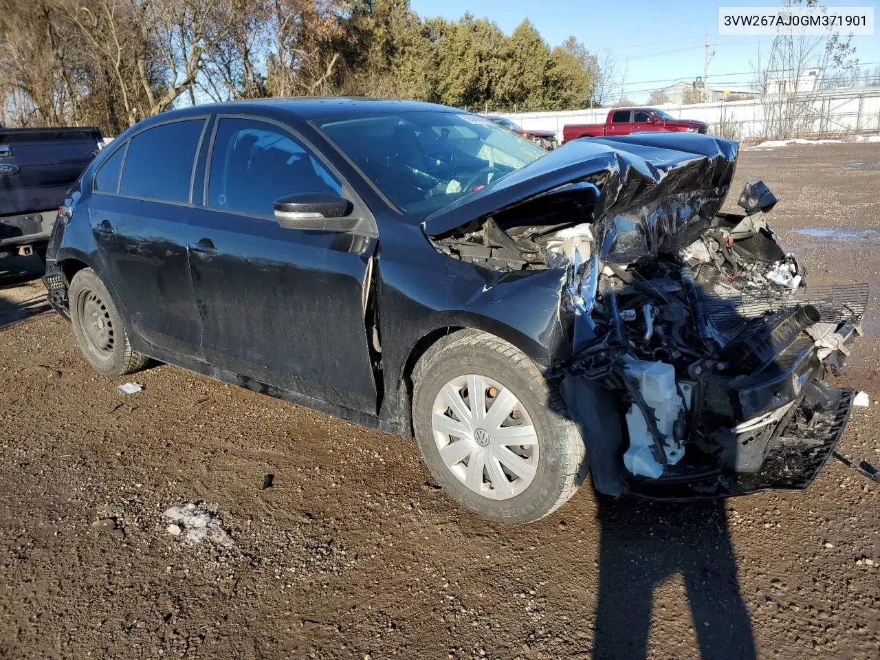 3VW267AJ0GM371901 2016 Volkswagen Jetta S