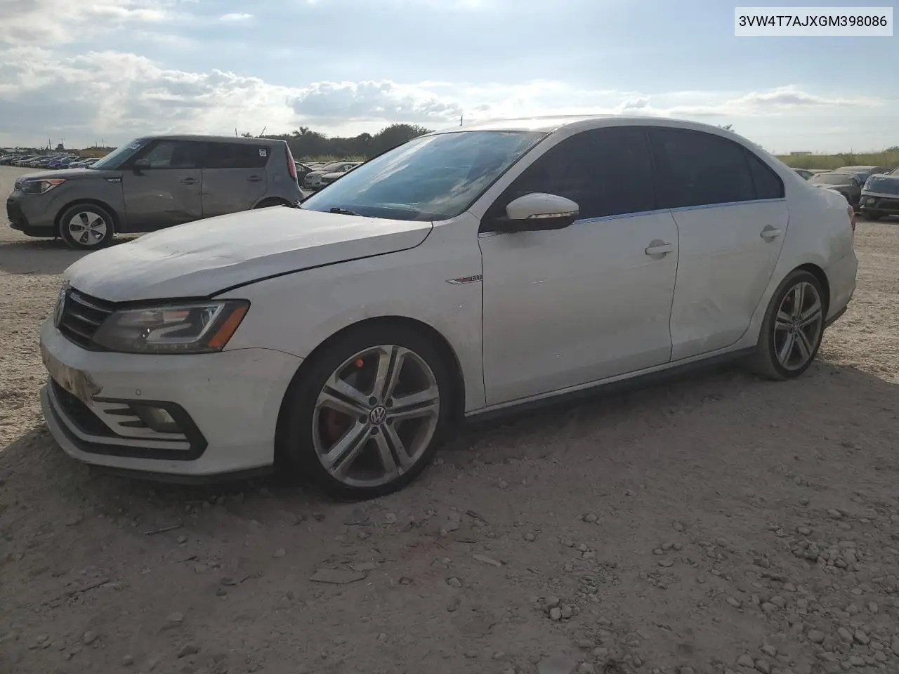 3VW4T7AJXGM398086 2016 Volkswagen Jetta Gli
