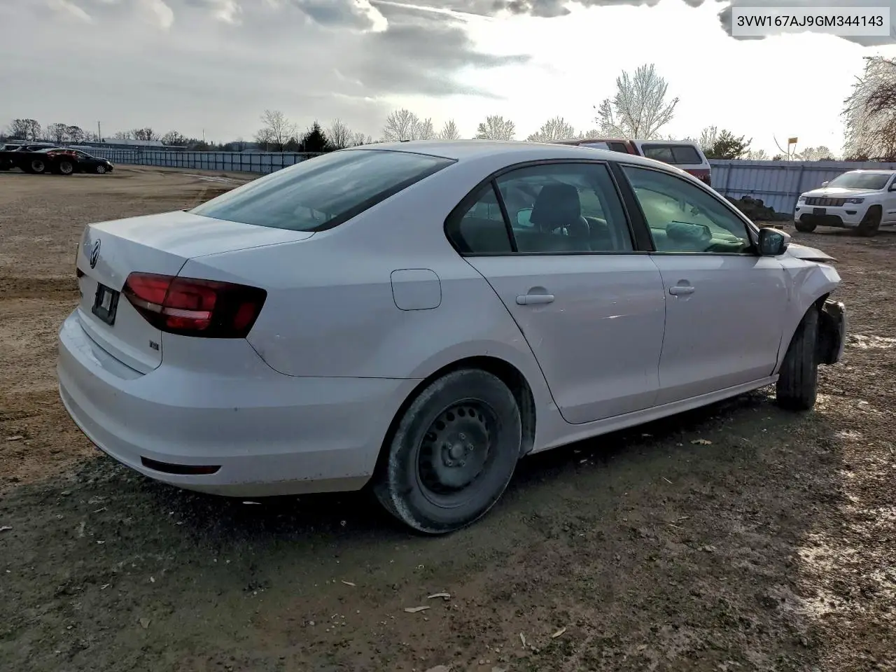3VW167AJ9GM344143 2016 Volkswagen Jetta S