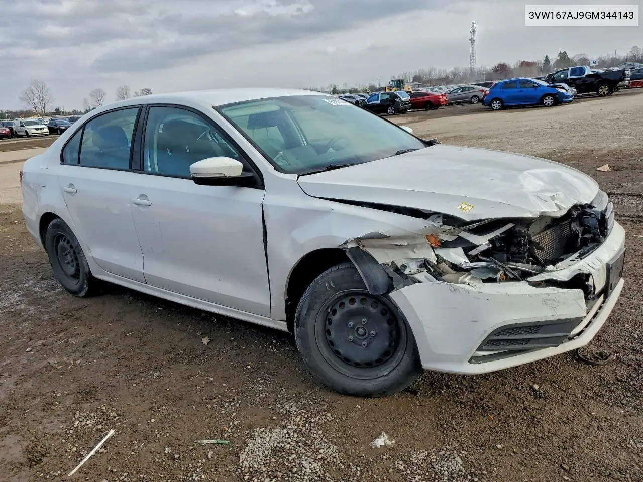 3VW167AJ9GM344143 2016 Volkswagen Jetta S