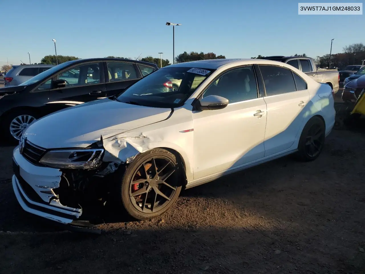 3VW5T7AJ1GM248033 2016 Volkswagen Jetta Gli
