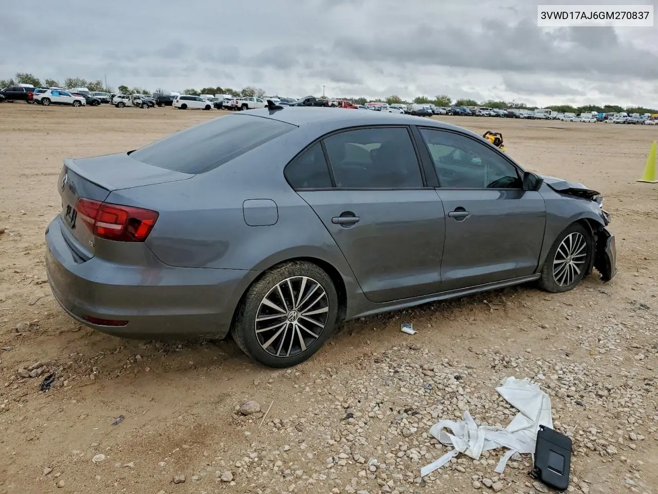 3VWD17AJ6GM270837 2016 Volkswagen Jetta Sport