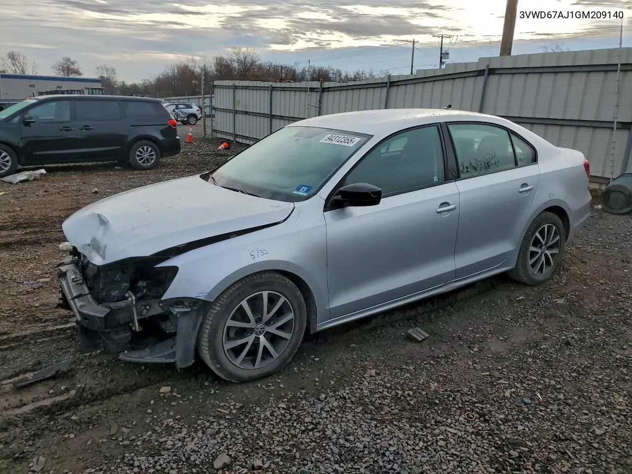 3VWD67AJ1GM209140 2016 Volkswagen Jetta Se