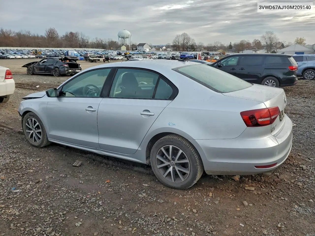 3VWD67AJ1GM209140 2016 Volkswagen Jetta Se