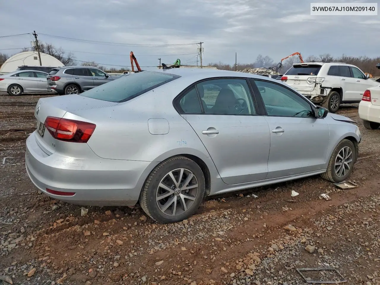3VWD67AJ1GM209140 2016 Volkswagen Jetta Se
