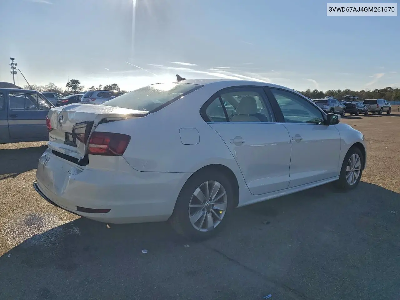3VWD67AJ4GM261670 2016 Volkswagen Jetta Se