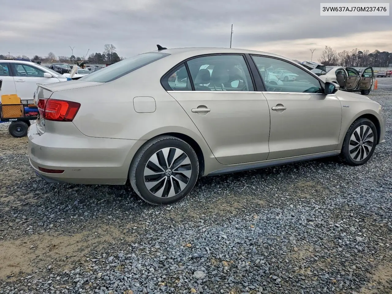 3VW637AJ7GM237476 2016 Volkswagen Jetta Hybrid