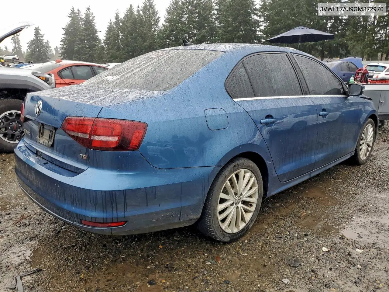 3VWL17AJ9GM372970 2016 Volkswagen Jetta Sel