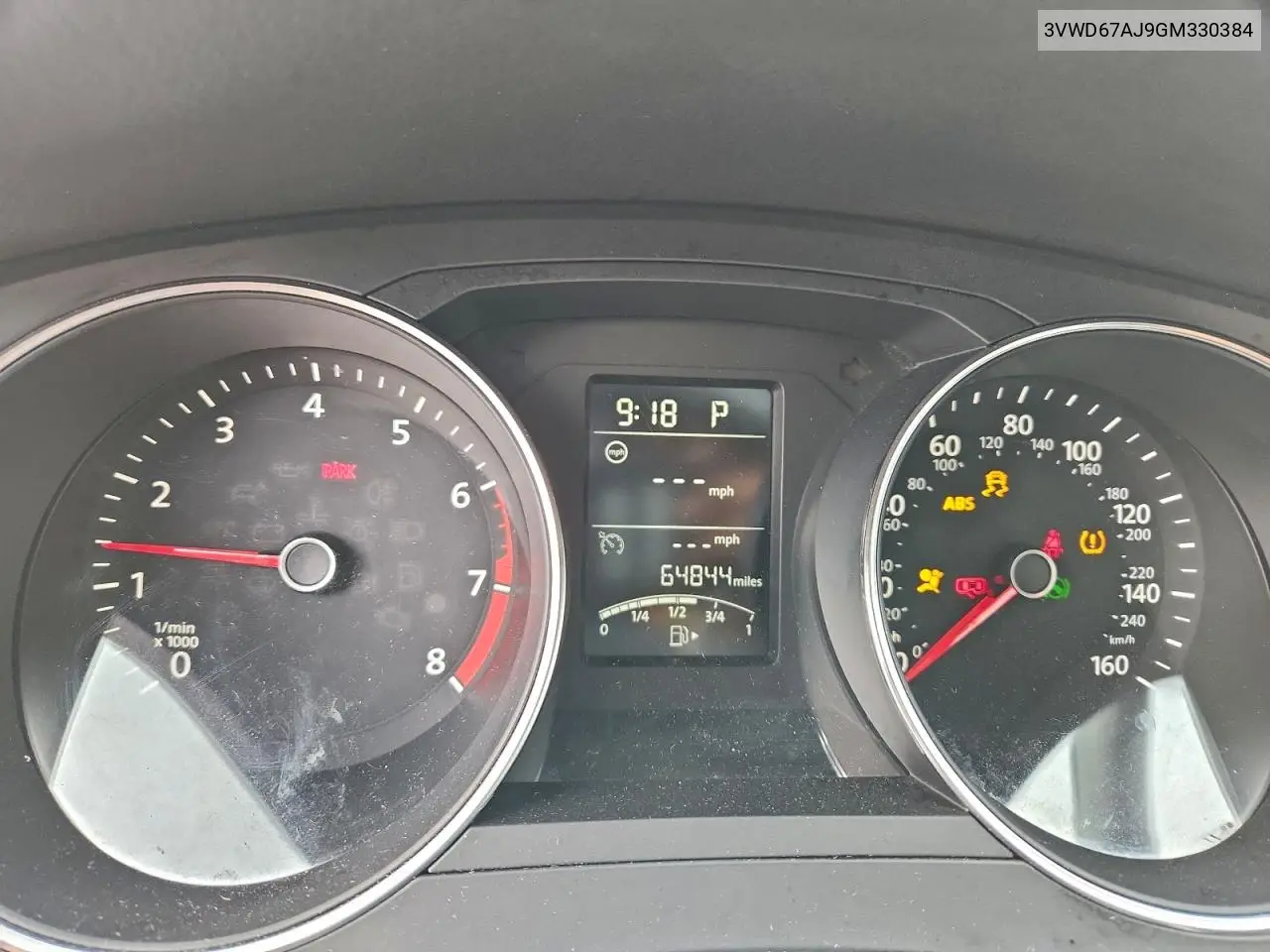 3VWD67AJ9GM330384 2016 Volkswagen Jetta Se