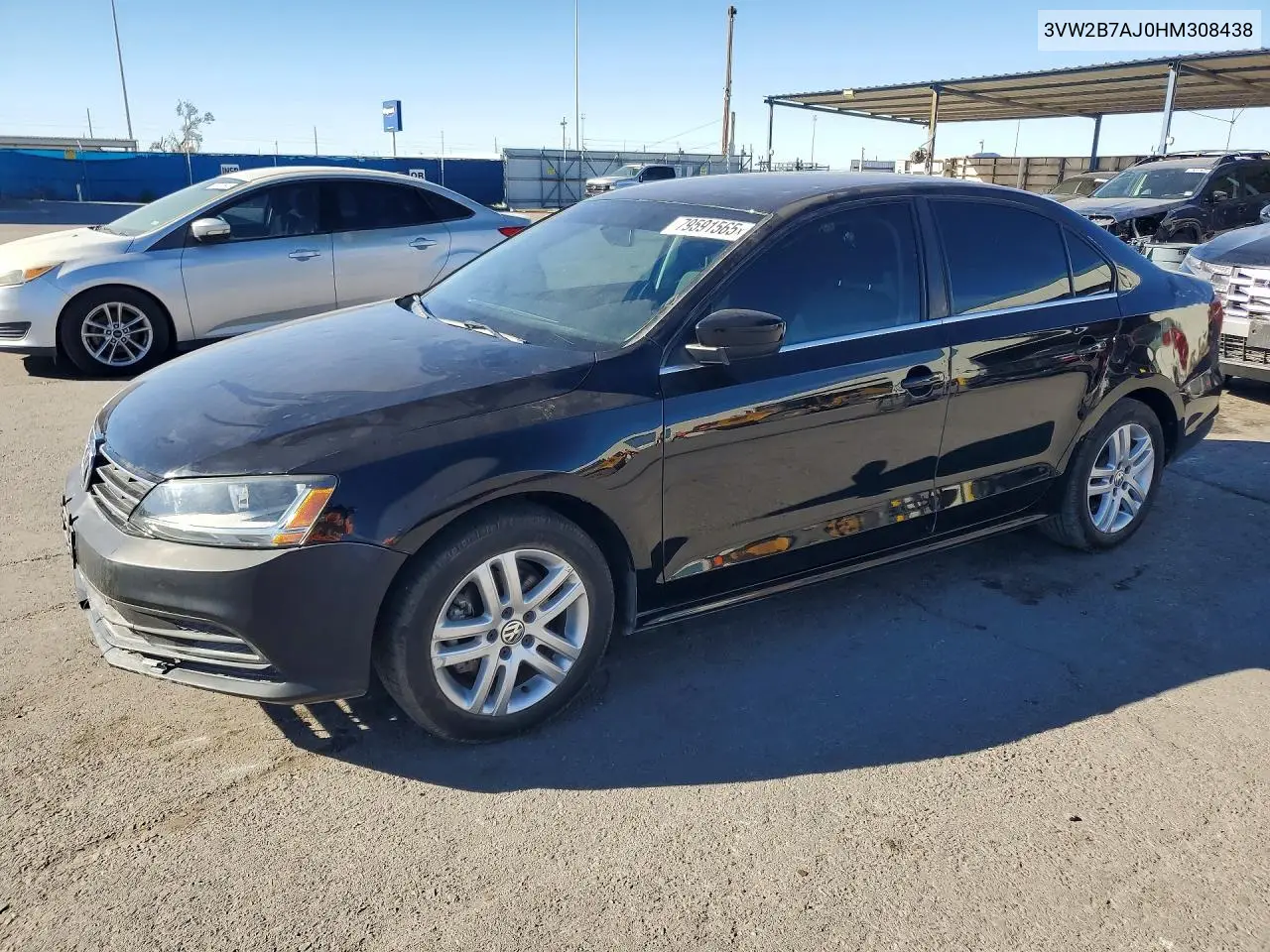 3VW2B7AJ0HM308438 2017 Volkswagen Jetta S
