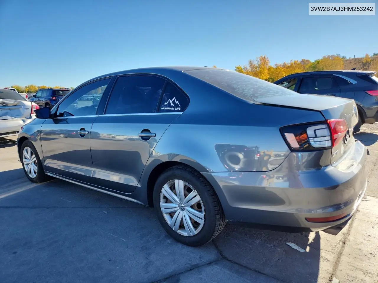3VW2B7AJ3HM253242 2017 Volkswagen Jetta S