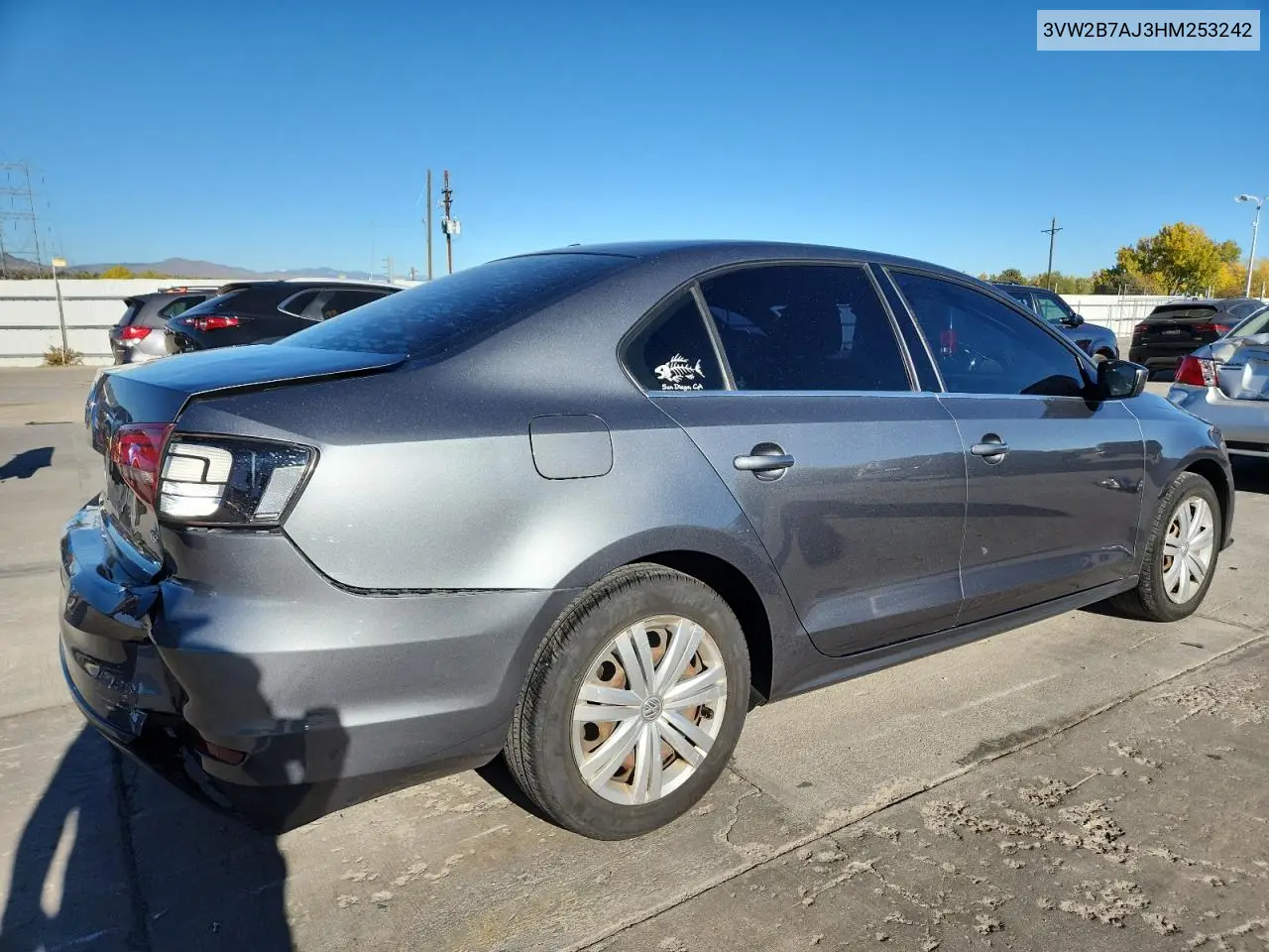 3VW2B7AJ3HM253242 2017 Volkswagen Jetta S