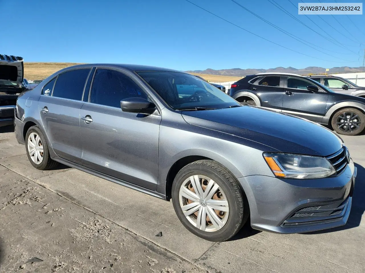 3VW2B7AJ3HM253242 2017 Volkswagen Jetta S