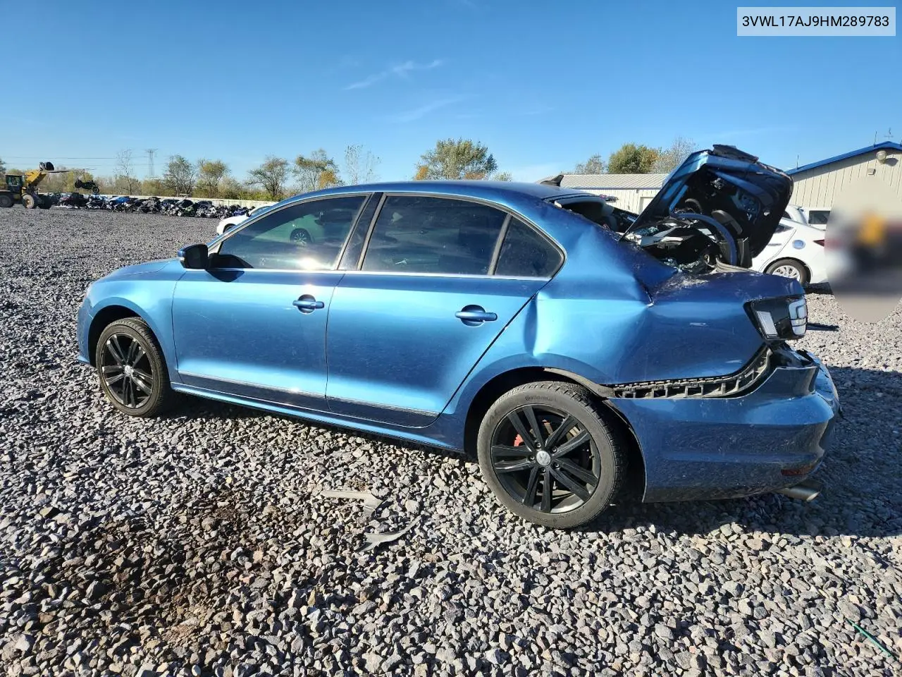 3VWL17AJ9HM289783 2017 Volkswagen Jetta Sel