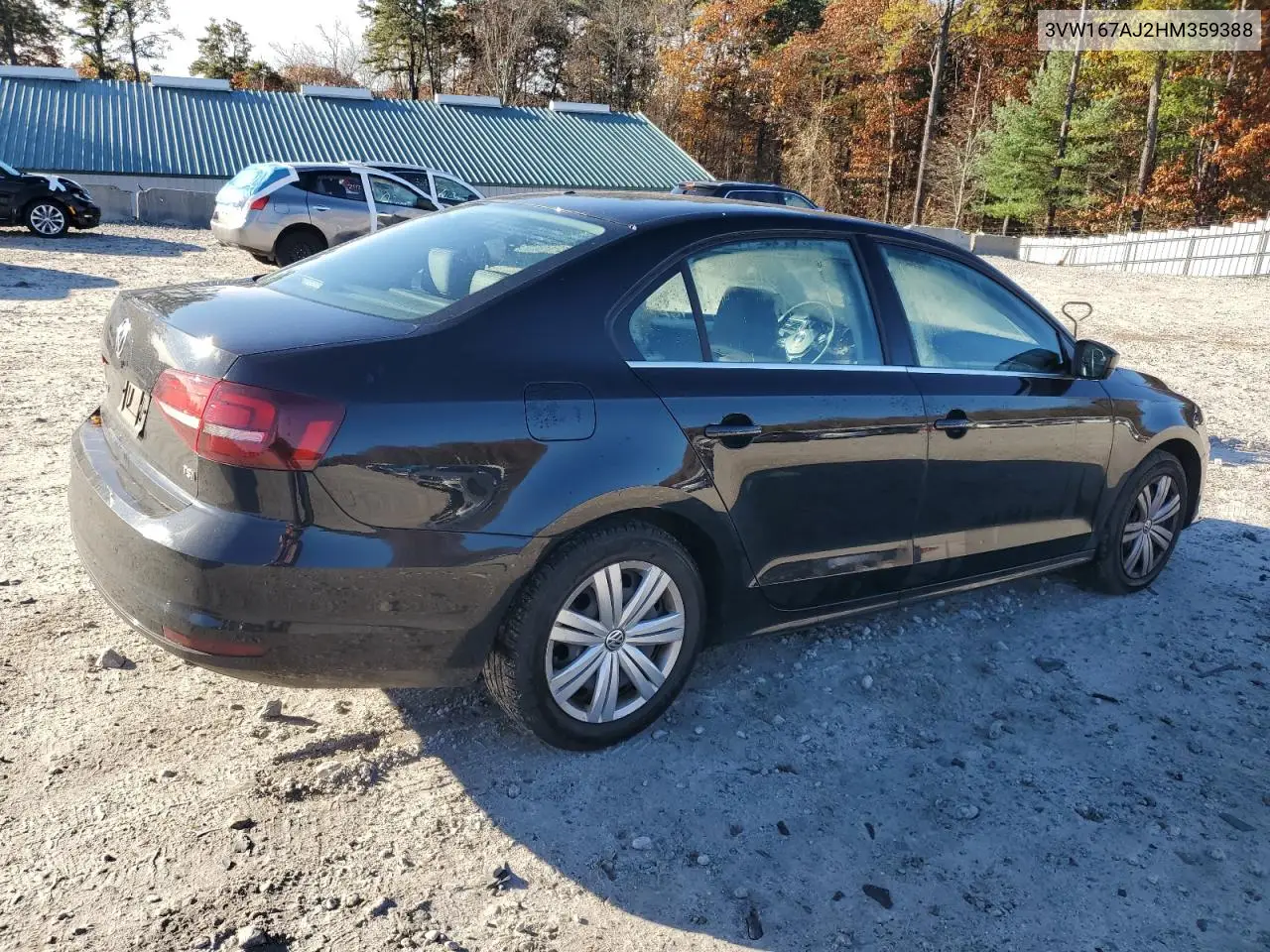 3VW167AJ2HM359388 2017 Volkswagen Jetta S