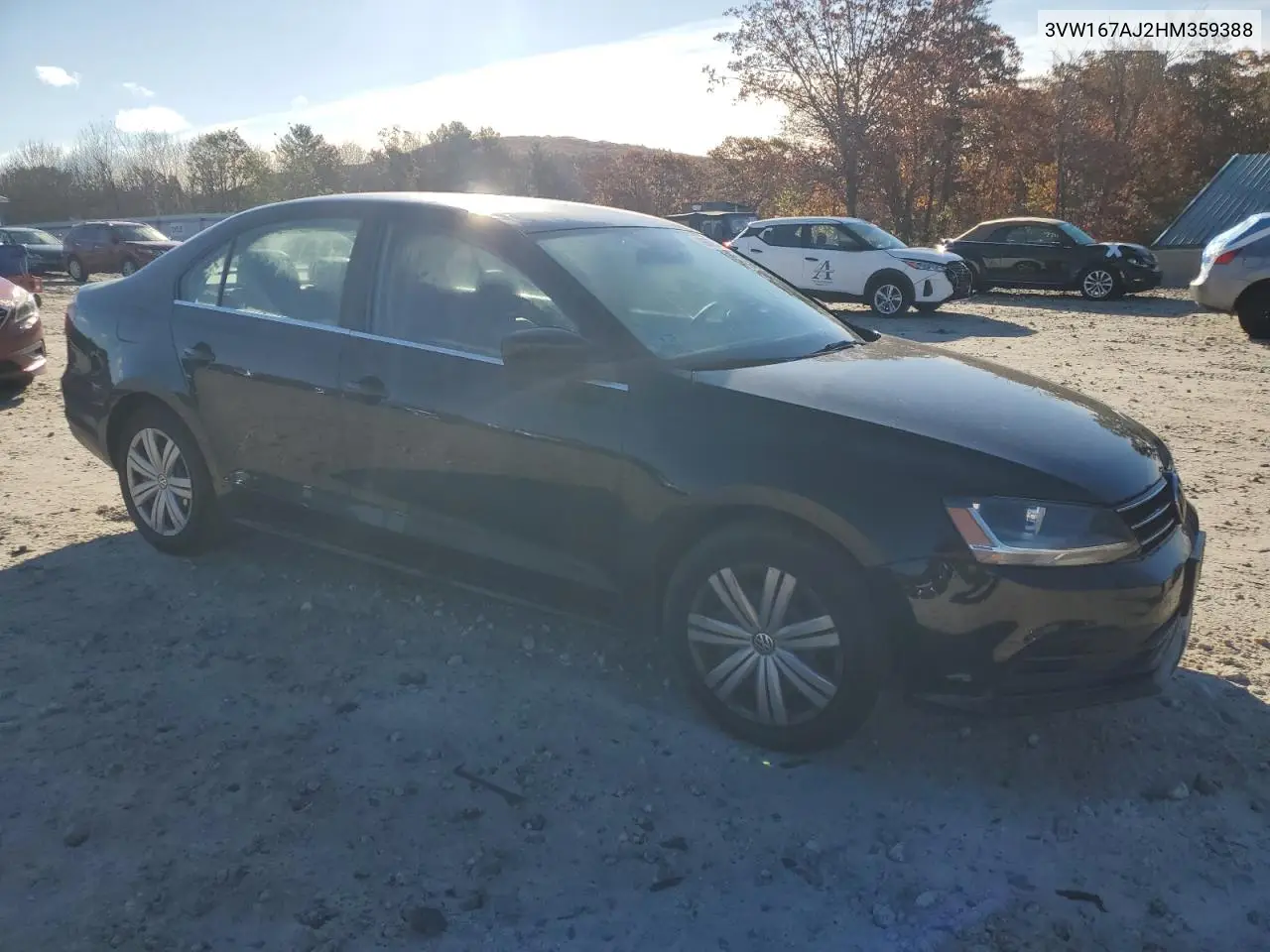 3VW167AJ2HM359388 2017 Volkswagen Jetta S