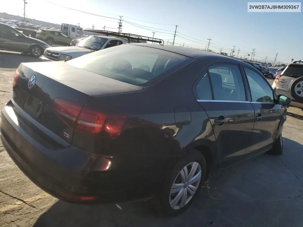 3VW2B7AJ8HM309367 2017 Volkswagen Jetta S
