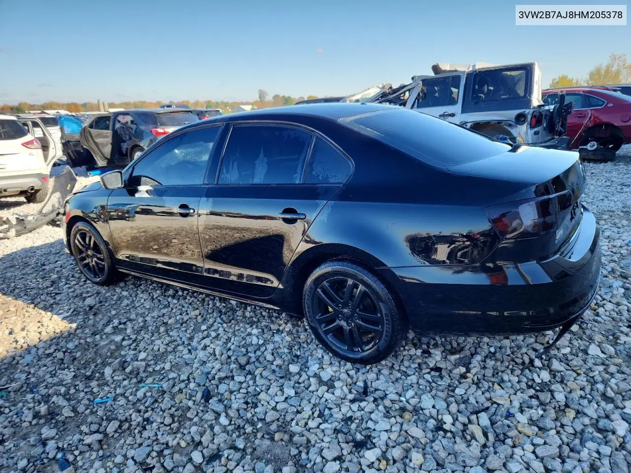 3VW2B7AJ8HM205378 2017 Volkswagen Jetta S