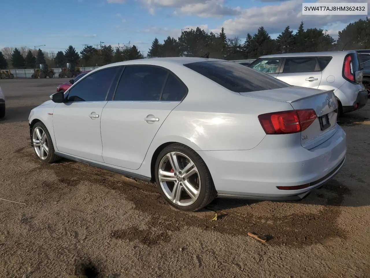 3VW4T7AJ8HM362432 2017 Volkswagen Jetta Gli