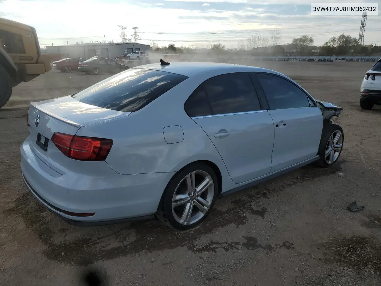 3VW4T7AJ8HM362432 2017 Volkswagen Jetta Gli