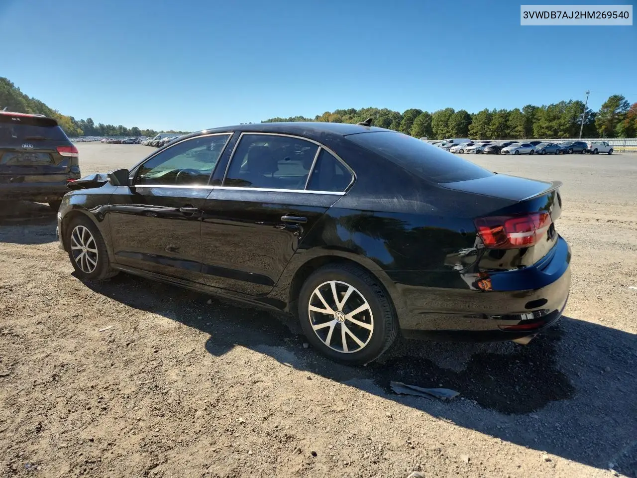 3VWDB7AJ2HM269540 2017 Volkswagen Jetta Se