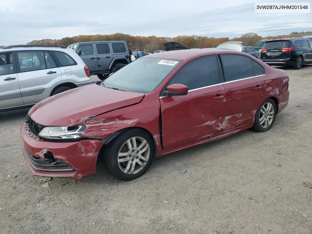 3VW2B7AJ9HM201548 2017 Volkswagen Jetta S