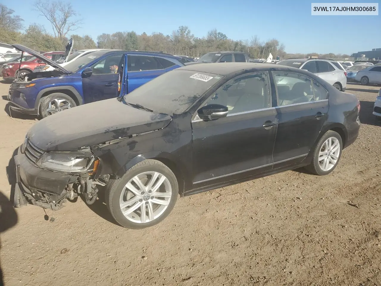3VWL17AJ0HM300685 2017 Volkswagen Jetta Sel