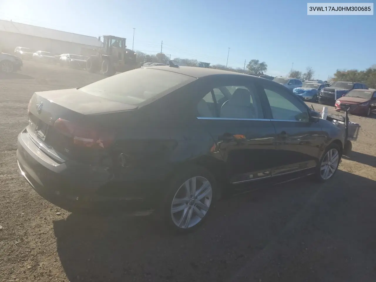 3VWL17AJ0HM300685 2017 Volkswagen Jetta Sel