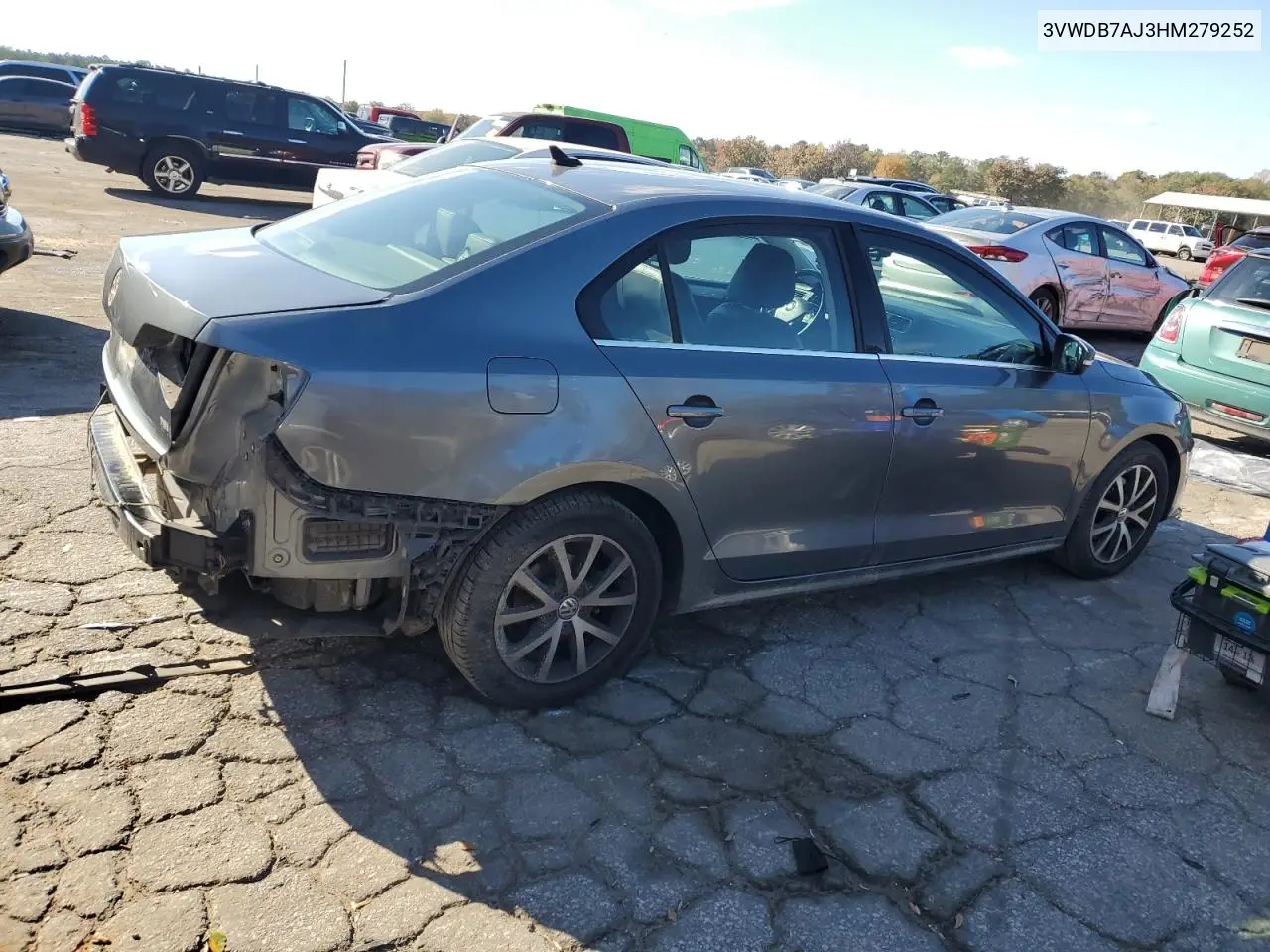 3VWDB7AJ3HM279252 2017 Volkswagen Jetta Se