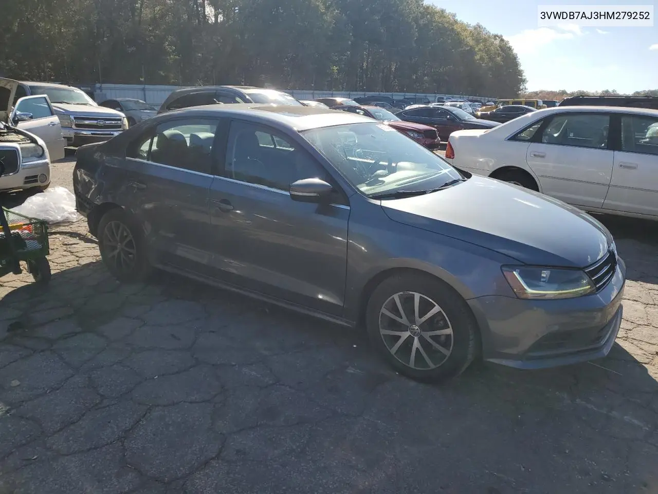 3VWDB7AJ3HM279252 2017 Volkswagen Jetta Se