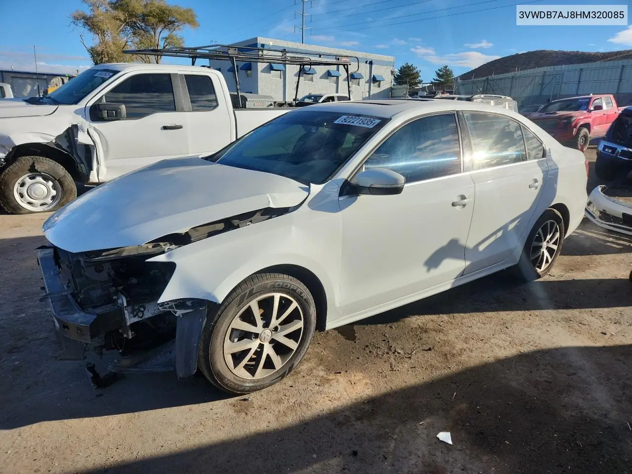 3VWDB7AJ8HM320085 2017 Volkswagen Jetta Se