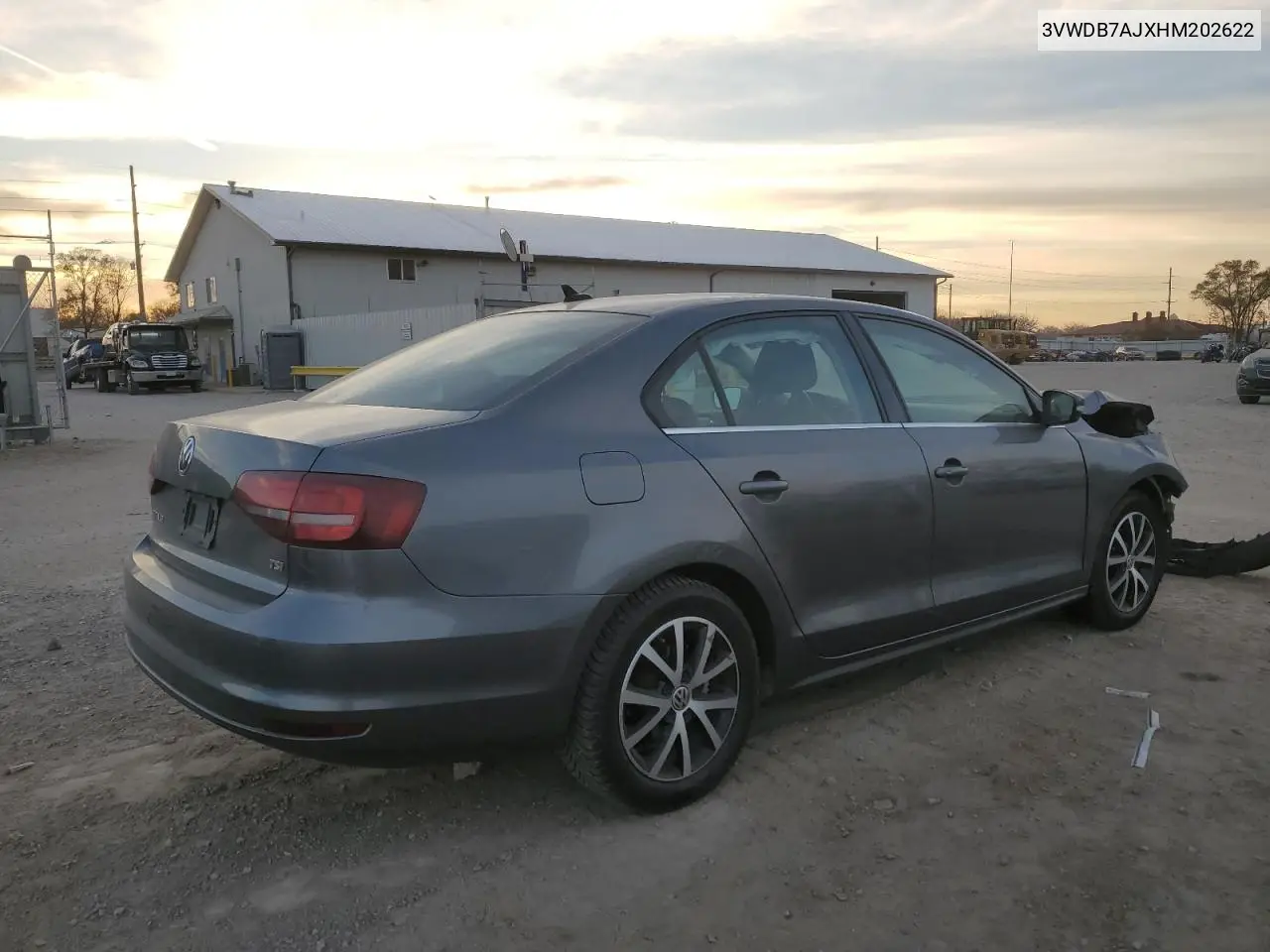 3VWDB7AJXHM202622 2017 Volkswagen Jetta Se
