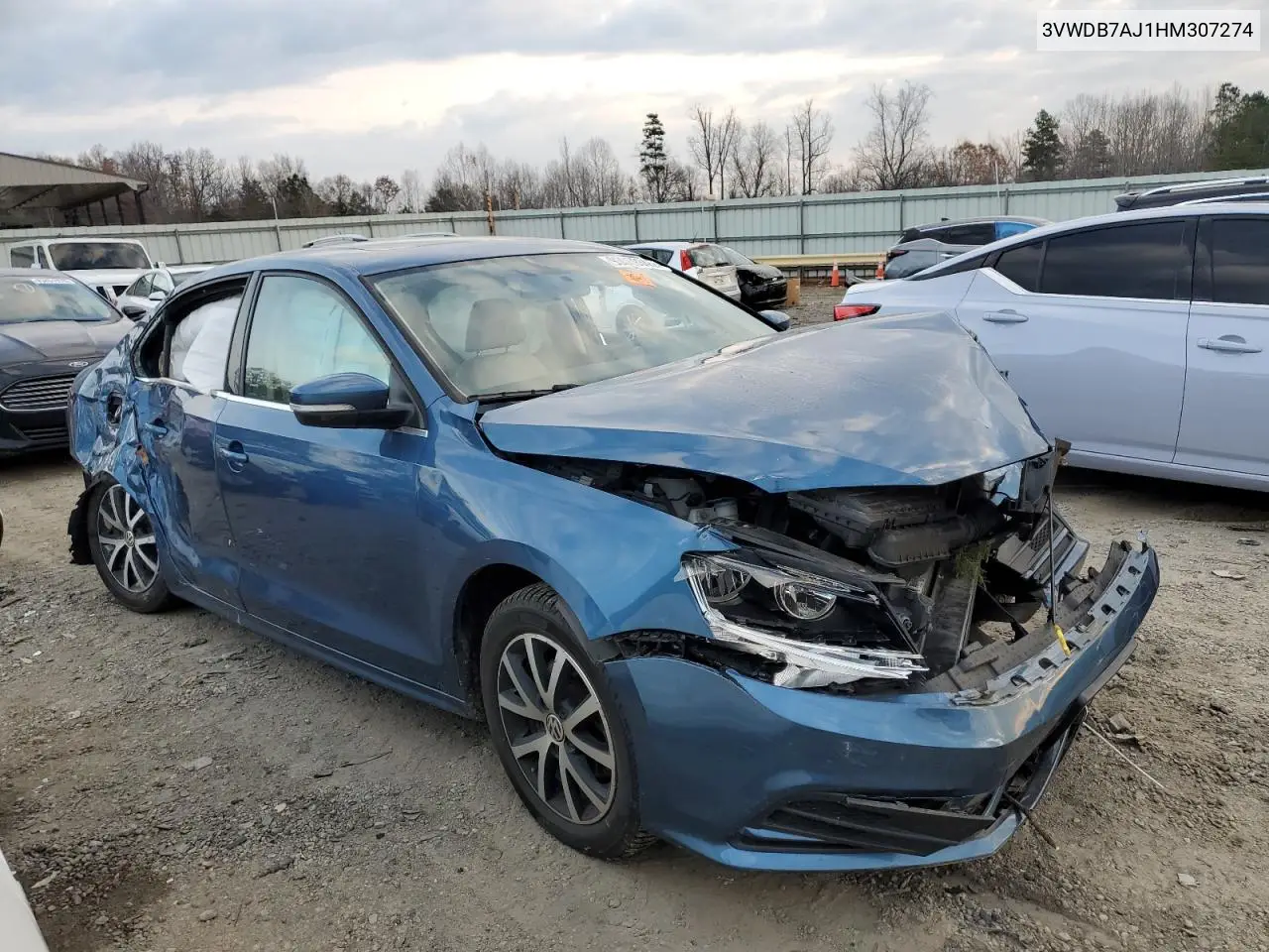 3VWDB7AJ1HM307274 2017 Volkswagen Jetta Se