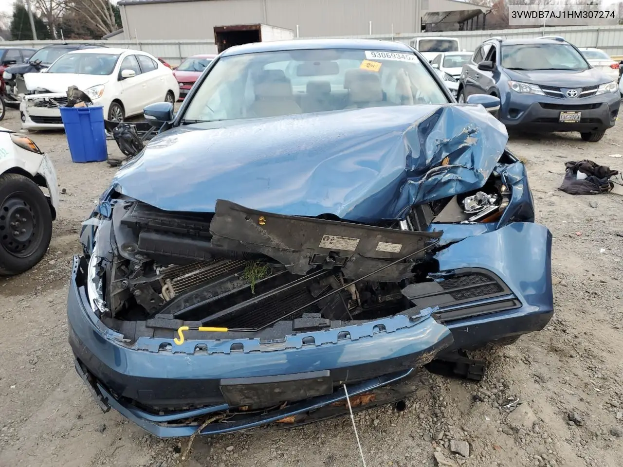 3VWDB7AJ1HM307274 2017 Volkswagen Jetta Se
