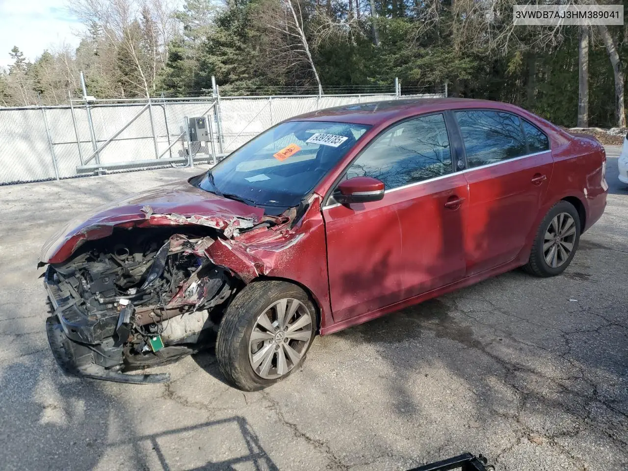 3VWDB7AJ3HM389041 2017 Volkswagen Jetta Se