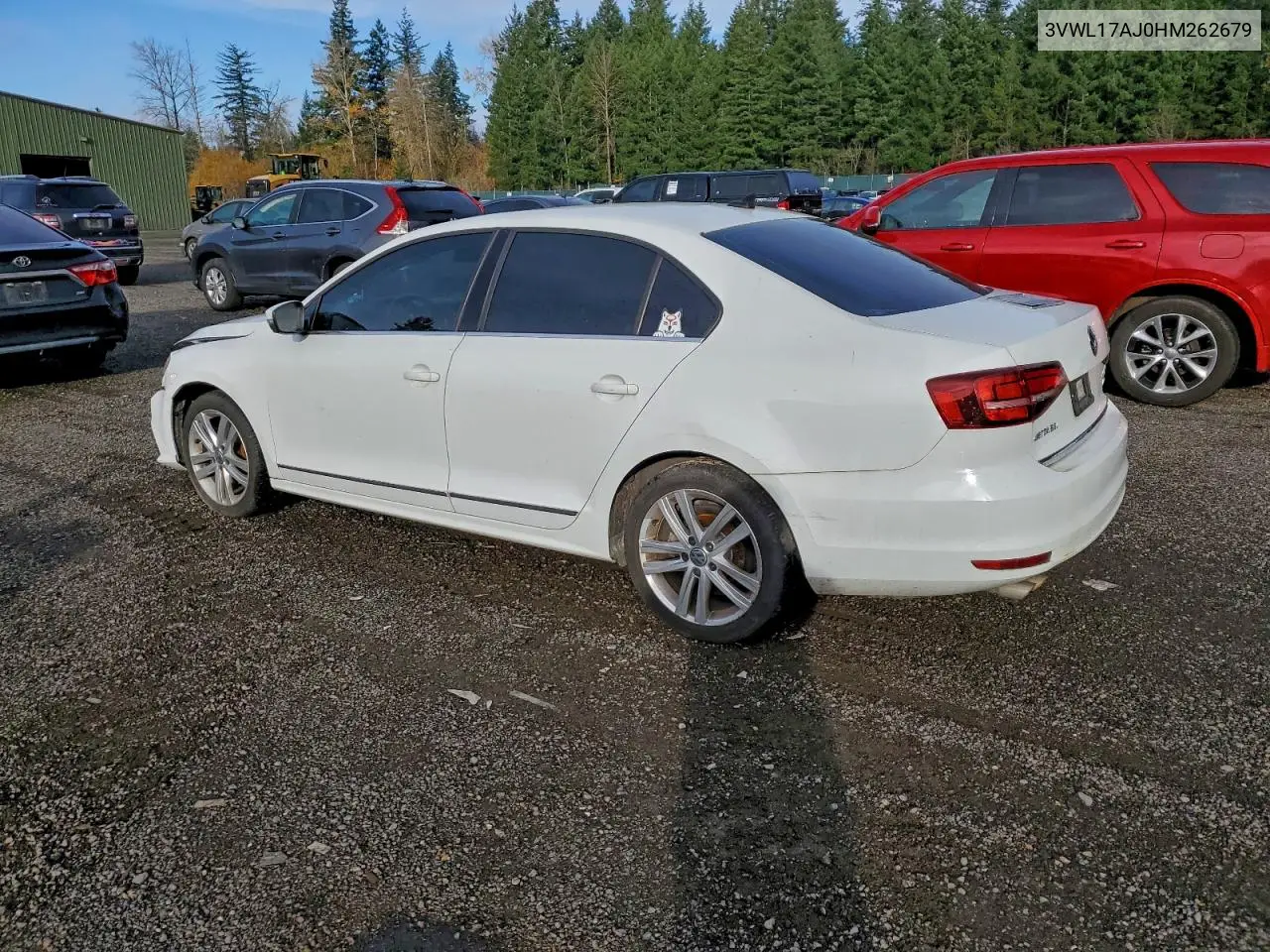 3VWL17AJ0HM262679 2017 Volkswagen Jetta Sel