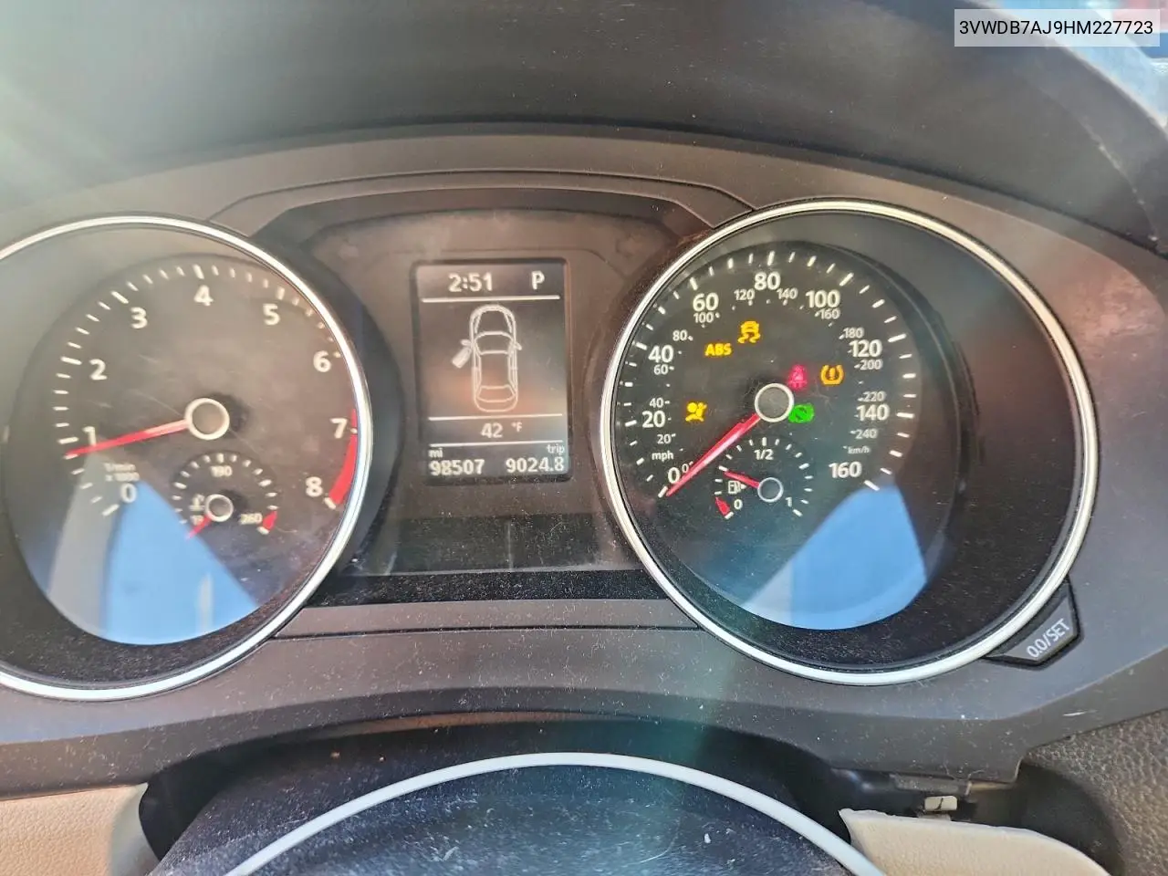 3VWDB7AJ9HM227723 2017 Volkswagen Jetta Se