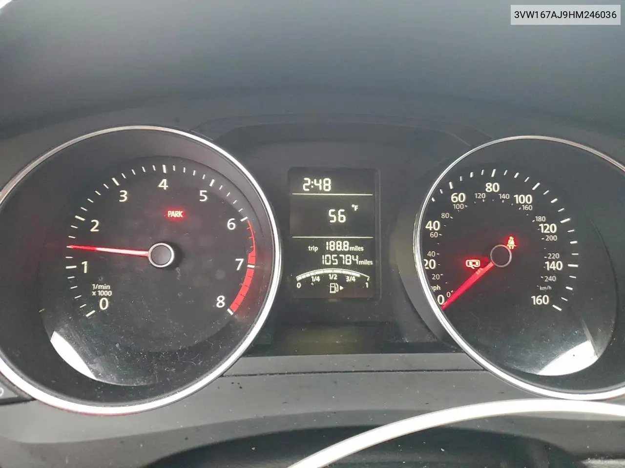 3VW167AJ9HM246036 2017 Volkswagen Jetta S