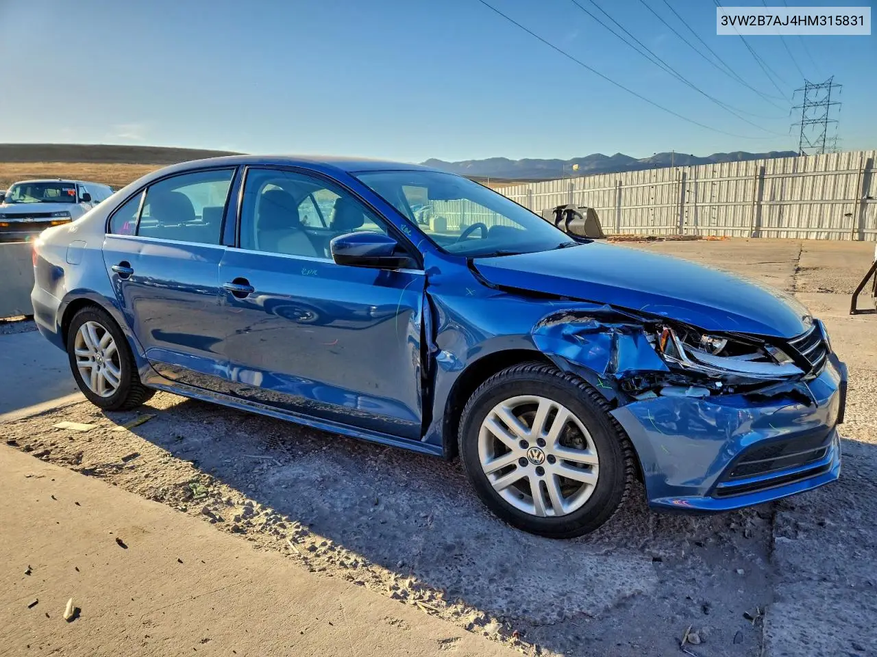 3VW2B7AJ4HM315831 2017 Volkswagen Jetta S