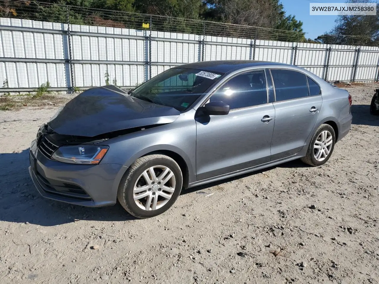 3VW2B7AJXJM258380 2018 Volkswagen Jetta S